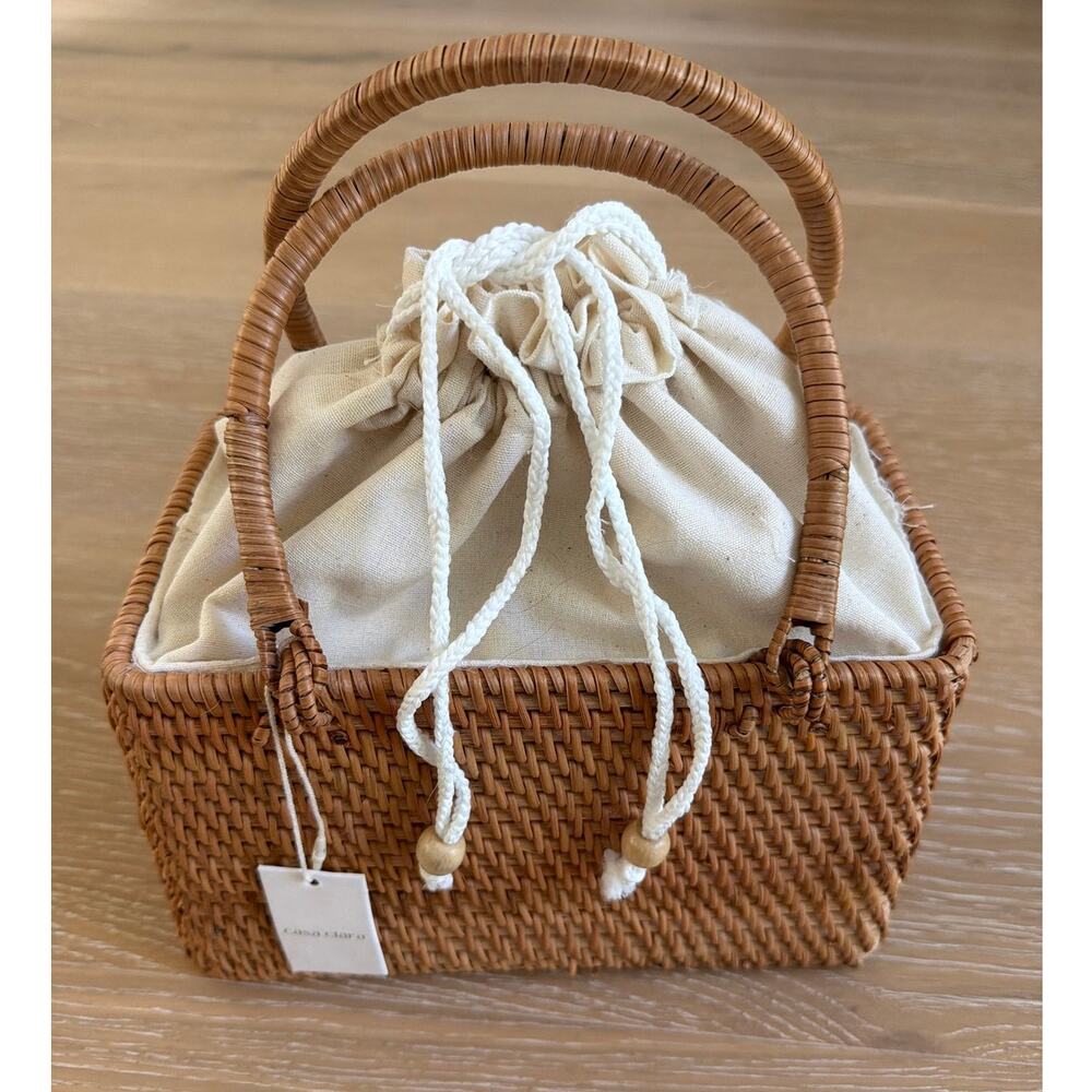 Casa Clara Rattan Bag Ophelia Tan Cream